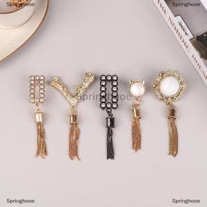 [COD] Springhooe Exquisite Metal Buckle Bag Purse Hat Decor With Tassel Hardware DIY Leather Craft Accessories Bag Pendant