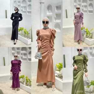 Shanum dress Dress Kondangan Mayung Duyung Viral Terbaru dengan Lengan Puffy 2025