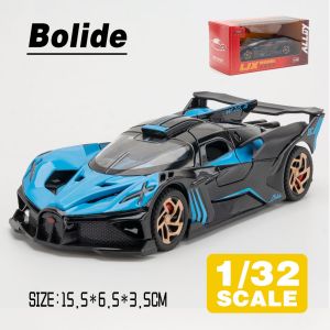1:32 Bugatti Bolide Supercar Metal Diecast Alloy Toy Car Model Trucks For Kids Toys Vehicles Hobbies Collection