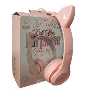Headphone Bluetooh Cat Ear Earphone XY 205 Hedset Handsfree Telingga Kucing Big Bass original