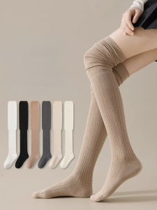 KAK SHOPZ ถุงเท้ายาวเหนือเข้าสำหรับผู้หญิง สไตล์เกาหลี - ประกบคู่ใหม่ ถุงเท้ายาวสูงสูง JK จัดส่งจากประเทศไทย