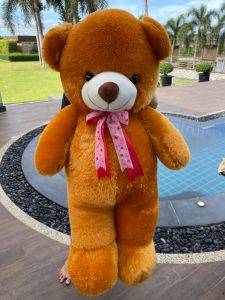 ตุ๊กตาหมีขนปุย รุ่นโบว์ซ้อน ไซส์จัมโบ้ 40 นิ้ว ขนนุ่มพรีเมี่ยมไม่หลุดง่าย ใช้ใยสังเคราะห์เกรดA สินค้าเกรดโรงงาน พร้อมส่งมีปลายทาง