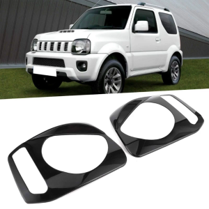 Portable Front Light Cover Headlight Bezels Cover ABS Trim Decorations Auto Spare Parts fitting for Jimny 2007-2017