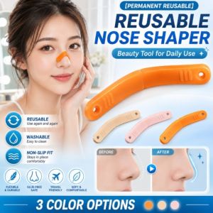 Reusable Nose Shaper Nose Lifter Nose Clip Nose Bridge Lifter Adjustable Painless Nose Contouring Tool Washable Nose Slimming Device Beauty Face Shaper