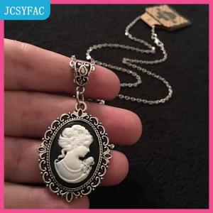JCSYFAC Vẻ Đẹp Cameo Vòng Cổ Gothic Đồ Trang Sức Cổ Điển Victoria Khắc Vẻ Đẹp Quyến Rũ Choker Cho Phụ Nữ Cô Gái