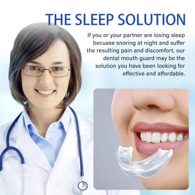 Mouth Guard for Teeth Grinding — Dental Night Guard with Cases Safe Material Mouthguard for Grinding & Clenching Anti Snoring Sleep Aid Pain Relief
