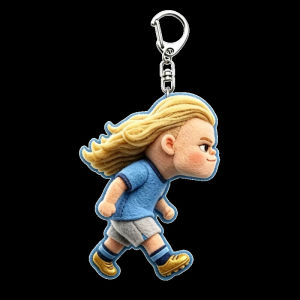 Harland Football Merchandise Acrylic Keychain Durable Bag Charm For Football Fans Creative Design Key Holder Unique Gift Accessories