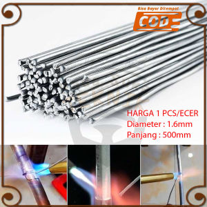Kawat Las Bakar Almunium Stainless Pemantik Gas Solder 500mm Ecer 1pcs Gastorch