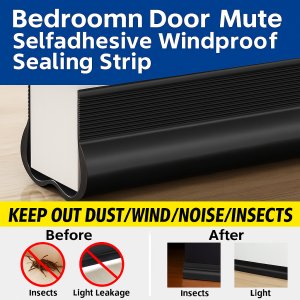Curved Door Bottom Sealing Strip Pvc Material Mute Windproof Sticker Insect-proof Soundproofing Seal Gap Strip