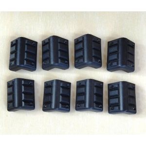 CGP7  8 pcs SPEAKER CORNER GUARD BIG BLACK -plastic
