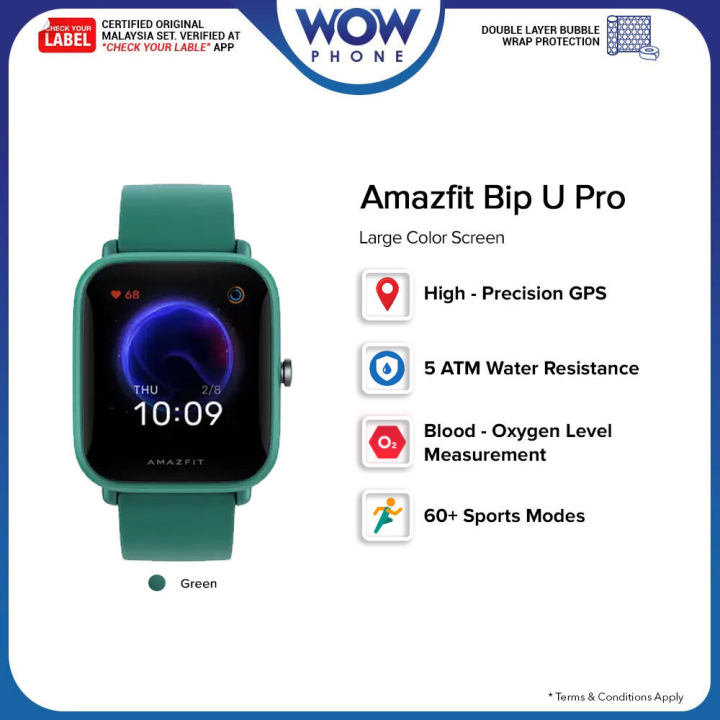 READY STOCKS] Amazfit Bip U PRO With GPS PPG Sensor Year