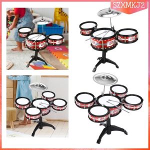Learning Drum Set Band Rock Set Percussion Instrument Toy Beginner Kids Drum Set for Ages 1 2 3 And 4 Years Old