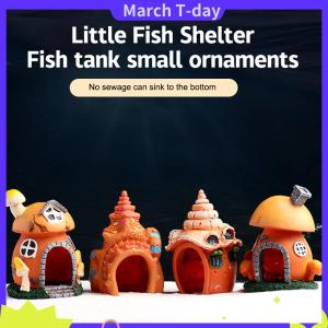 March ที่พักพิงหอยสังข์บ้านเห็ดของตกแต่งตู้ปลาของตกแต่งตู้ปลาตู้ปลาตู้ปลาที่พักพิงสำหรับเลี้ยงกุ้งปลา