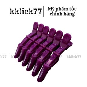 kẹp vịt - kẹp chia tóc mỏ vịt cá sấu tony & guy lốc 6 kẹp KKLICK77 (màu ngẫu nhiên)