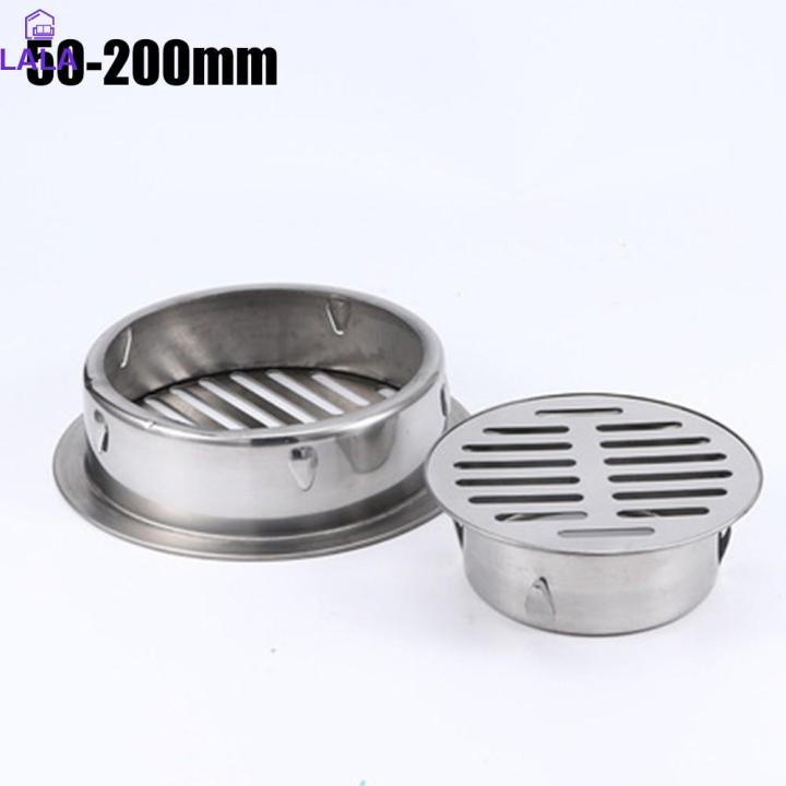 1X Balcony Bathroom Shower Floor Waste Drain Grate Round Stainless