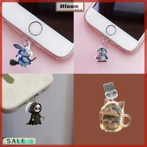 Follow Get New[Bloom Z] ปลั๊กกันฝุ่นโทรศัพท์มือถือ pendan น่ารักแมวสุนัขแชมร็อกตกแต่งแขวนจี้สำหรับ iPhone Type-C พอร์ตชาร์จป้องกันฝุ่นปลั๊ก