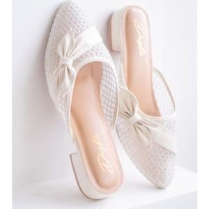 JURAGAN ONLINE - DHELIA Mules Sepatu Wanita Bustong Slip On Bahan Jala Payet Terbaru
