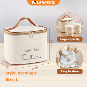 NUVOX 3D Lunch Bag Mini Cartoon Insulation Waterproof With Wear-resistant Material For School Picnic For Children Kid (DinosaurUnicorn)