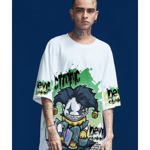 NewWestern T-shirt pattern mens t-shirt 2023 summer fashion t-shirt cartoon cartoon pattern mens womens fashion street clothing t-shirt