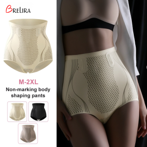 【】Tummy Control Shapewear High Waist Girdle Panties Temperature-Adaptive Seamless Body Shaping Underwear