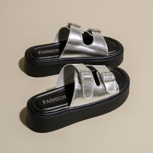 [Free Shipping] Thick-Soled Flip-Flops For Women Summer Outdoor Wear 2025 New Style Suitable For Pairing With Dresses Casual Beach Sandals
