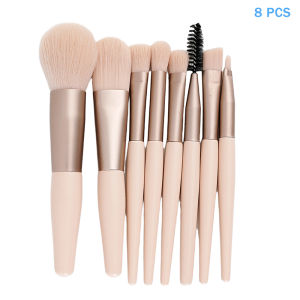 TDiepf 8 13PCS Makeup Brush Set Fluffy Professiona Cosmetic Foundation Powder Eyeshadow Kabuki Blending Make Up Brush Beauty Tool Makeup