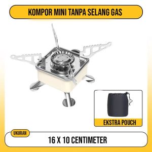 Kompor Camping Gas Alat Masak Lipat Kovar Mini Outdoor Nesting Stove Safety 003-5