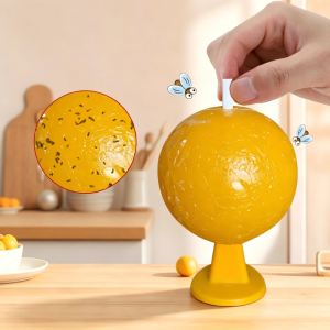 Fruit Fly Traps Waterproof Strong Adhesive Ball Traps for Insects Gnats Fruit Flies Moths Outdoor Fly Catcher