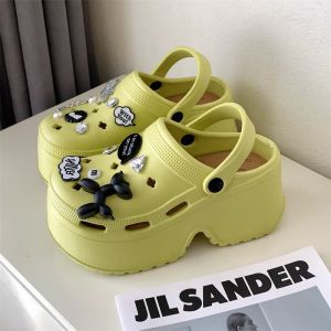 (ของมาแล้วค่ะทุกสี/ไซส์) E8899 รองเท้าหัวโต รองเท้าผู้หญิงแฟชั่น ส้นสูง หนา 7 ซม พื้นนิ่ม ใส่สบาย พร้อมตัวติด EVA LINK-3