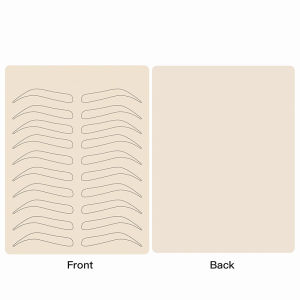 2PCS Eyebrow Color-free Practice Skin Permanent Makeup Silicone Skins To Practice Brow Micro-Blading