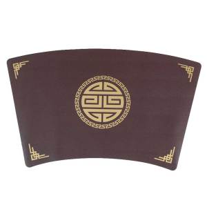 Placemat PU Leather Gaya Cina Tatakan Piring Meja Makan / Table Mat Tahan Panas Waterproof Anti Bakteri Anti Slip PU Leather Tebal