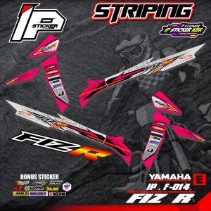 (cod) striping FIZ R - sticker striping variasi list yamaha FIZ R IP.F-014 design ip sticker