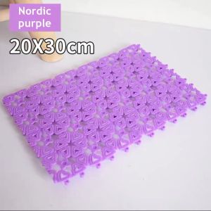Plastic Mat multifunctional splicing Candy Colored Pet Dog Cat Pad Mesh Mat Bathroom Non-slip Mats Pad