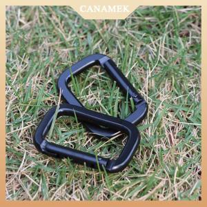 [CANAMEK] 1PC Square-Ring Carabiner Buckles Spring Carabiners Snap Hooks Clip Keychain Outdoor Backpack Pendant Buckles Camping Tools