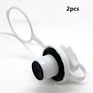 FWFHTP 2pcs Nhựa Van bơm hơi cho thuyền bơm hơi Đen/Trắng Đường kính 22mm Van khí Vít thay thế chống ăn mòn cho Thuyền Cao Su Bơm Hơi