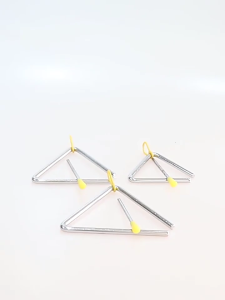 Âm nhạc tam giác bằng kẹp cao su Ergonomic an toàn tam giác công cụ âm nhạc cho giáo dục sớm phát triển nhịp điệu