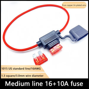 Medium Blade Type Inline Fuse Holders Auto Car Motorcycle Replacement Fuses Power Socket Waterproof Fits