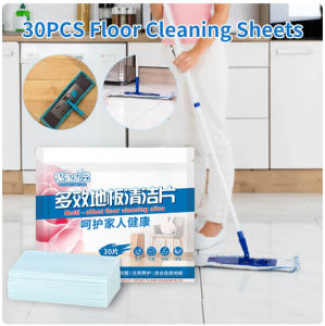 30pcs Floor Cleaner Cleaning Sheet Mopping The Floor Wiping Wooden Floor Tiles Toilet Porcelain Cleaning Household Hygiene