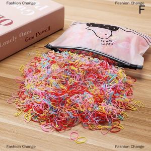 [COD] Fashion Change 1000pcs Girls Colourful Disposable Rubber Band Elastic Hair Bands Headband Children Ponytail Holder Bands For Kids Accessories
