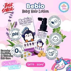 Bebio Baby Hair Lotion 100ml With Candlenut & Celery Losion Rambut Bayi Amanan Dipakai Mulai 0+