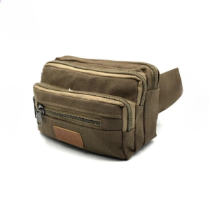 Debe Cotton Canvas Waist Bag M SizeTravel Casual Pouch Bag Pouch Bag Kain