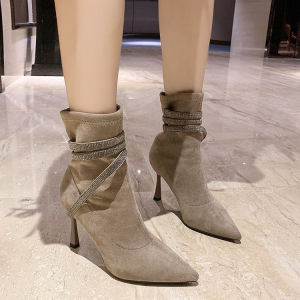 PINKEY P136 Sepatu Boots Heels Murah Wanita Terbaru Flat Terlaris