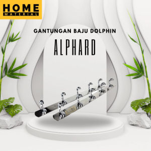 Kapstok 5 Kait Dolphin Kecil - Cantolan Dinding Kamar Mandi - Gantungan Baju Stainless HomeMaterial