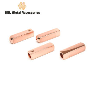 Nút chặn Đầu bọc dây kim loại thời trang mới nhiều màu dành cho dây áo khoác áo gió áo thời trang YMC026 24.5*6*4mm