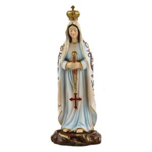 Our Lady Of Fatima Statue Religious Figurine Symbolizing Peace And Hope For Home Altar Or Church Decoration