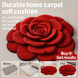 3D Flower Diatomite Floor Mat – Super Absorbent Quick‑Dry & Non‑Slip Bathroom/Kitchen Rug
