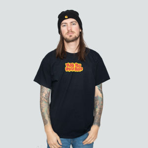 Baju Kaos Band Restrong Monster Lengan Pendek Katun Combads 30s Hitam