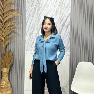 JOSU - MOSELEE TOP SHAKILA ATASAN BLOUSE / ATASAN WANITA DASI VARIASI - FR