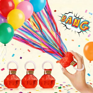 10PCS Party Hand Throwing Confetti Hand Throw Streamer Colorful Wedding Ribbon Birthday Party Surprise Celebration Props