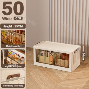 50-80cm Foldable Storage Cabinet With Wheels Durabox Plastic Wardrobe Kitchen Cabinet Organizer For Clothes Home